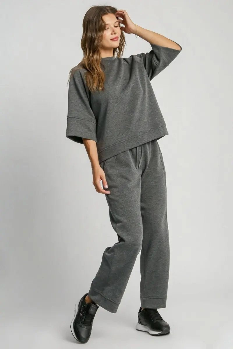 Chic Comfort Wide Leg Drawstring Pants with Functional Pockets - Love Salve